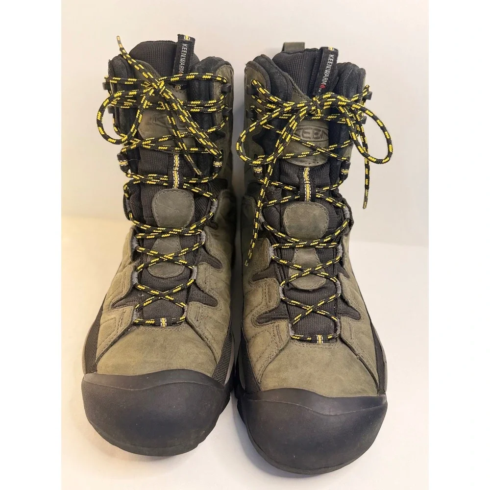 KEEN Gorpcore Shellback Hiking Boots Mens 11.5 Olive Green Waterproof‎ Insulated